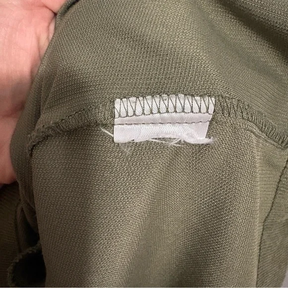 Wishlist Long Sleeve Green Corduroy Type Dress with Pockets - Size Large - Picture 8 of 8